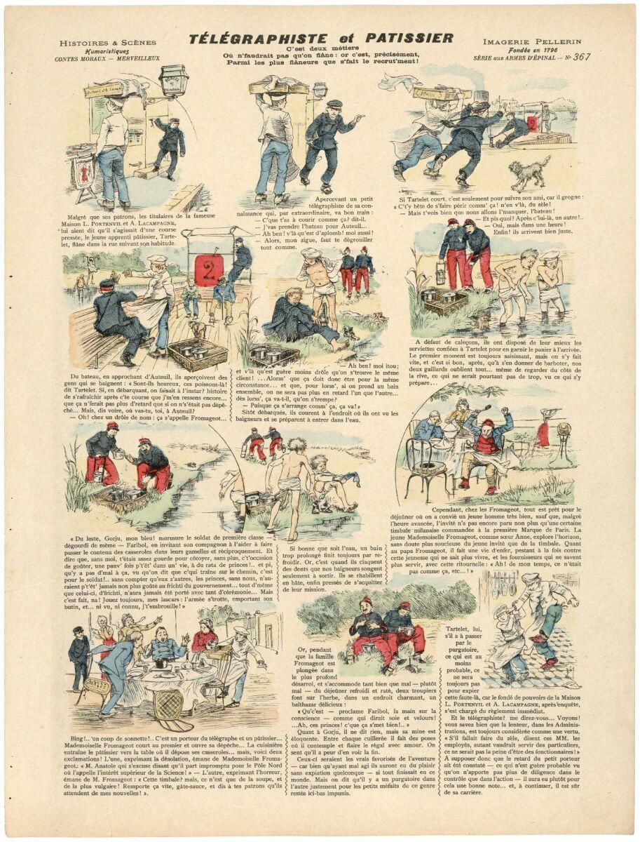 TELEGRAPHISTE et PATISSIER (titre inscrit), Adolphe Ernest Gumery, 1903 dépôt légal