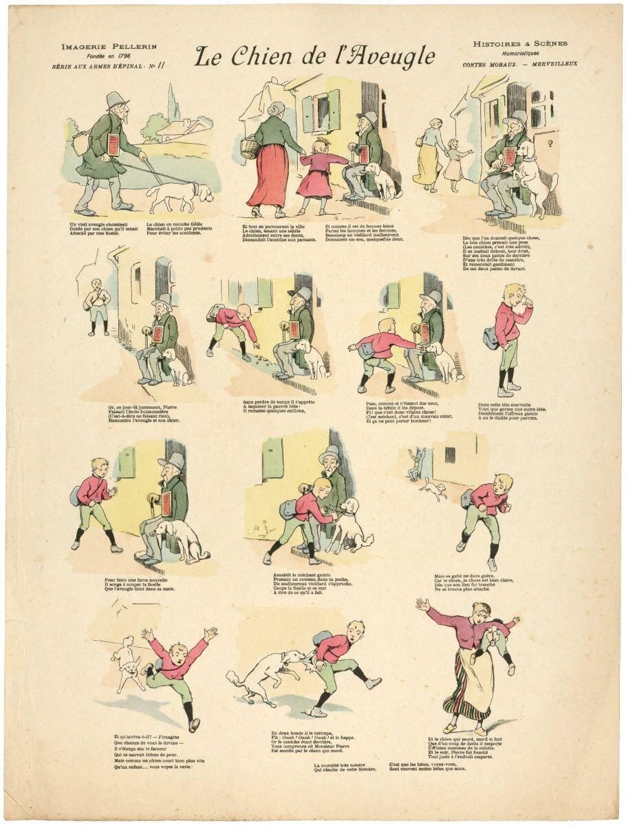 Le Chien de l’Aveugle (titre inscrit), Alfred Chauffour, 1890 dépôt légal