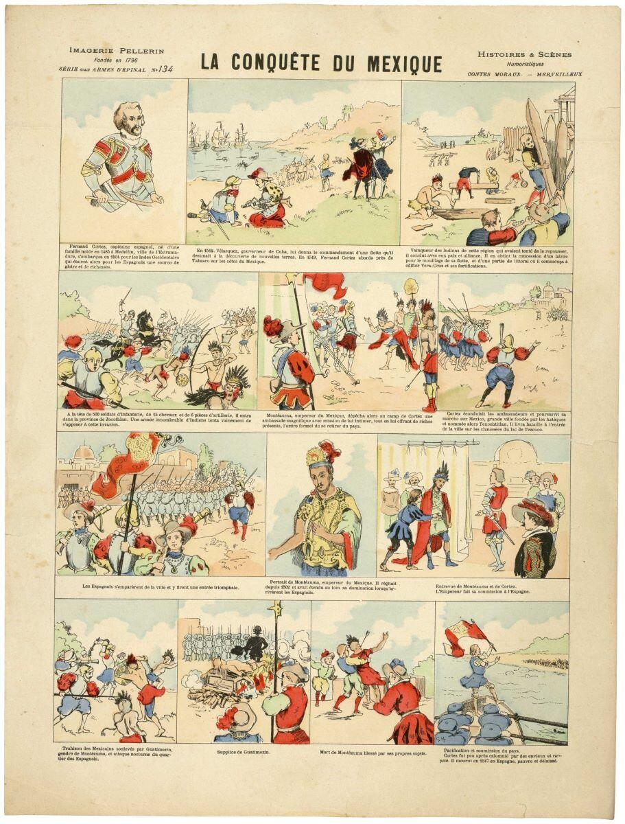 LA CONQUÊTE DU MEXIQUE (titre inscrit), Georges Meunier, 1894 dépôt légal