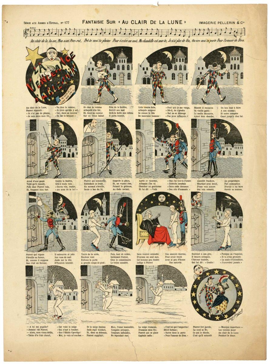 FANTAISIE SUR “AU CLAIR DE LA LUNE” (titre inscrit), Henry Hennault, 1896 dépôt légal