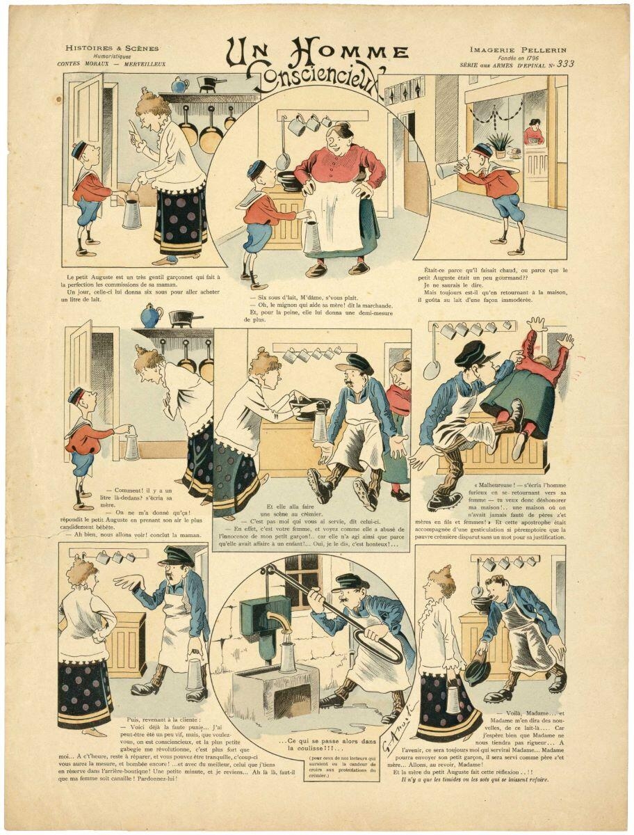 UN HOMME / Consciencieux (titre inscrit), G. Angéli, 1902 dépôt légal