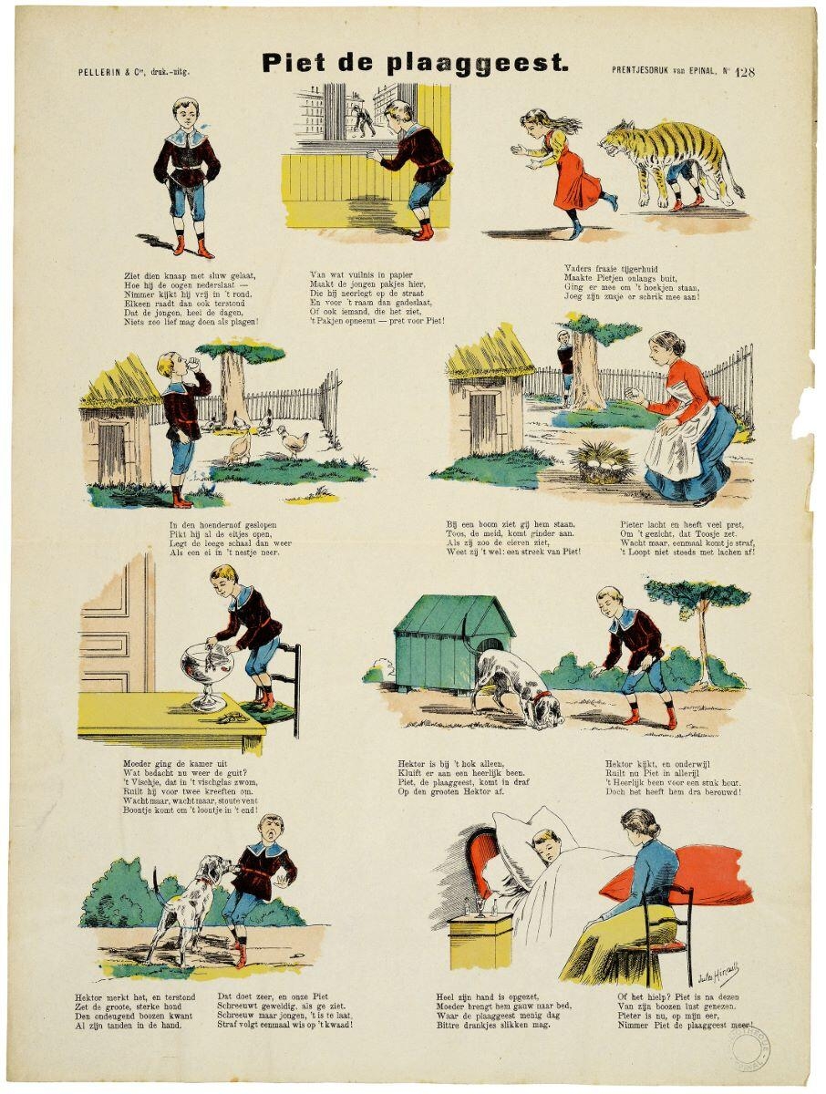 Piet de plaaggeest. (titre inscrit, néerl.) ; Pierre le mystificateur (titre traduit), Jules Hénault, 1896-1906