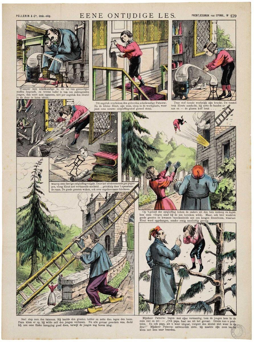 EENE ONTIJDIGE LES. (titre inscrit, néerl.) ; une leçon intempestive (titre factice)_0