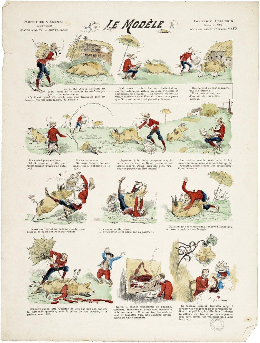 LE MODÈLE (titre inscrit), Albert Robida, 1896 dépôt légal