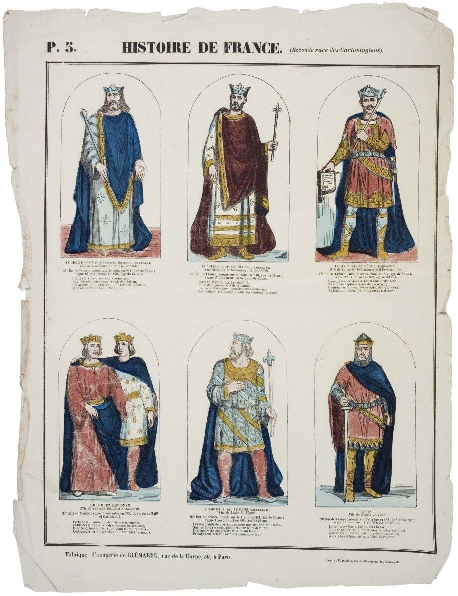 HISTOIRE DE FRANCE. (Seconde race des Carlovingiens). (titre inscrit)_0