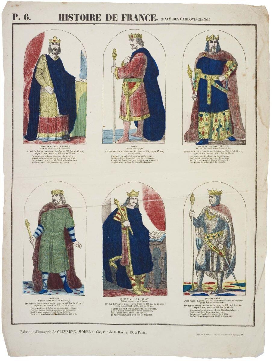 HISTOIRE DE FRANCE. (RACE DES CARLOVINGIENS.) (titre inscrit)_0