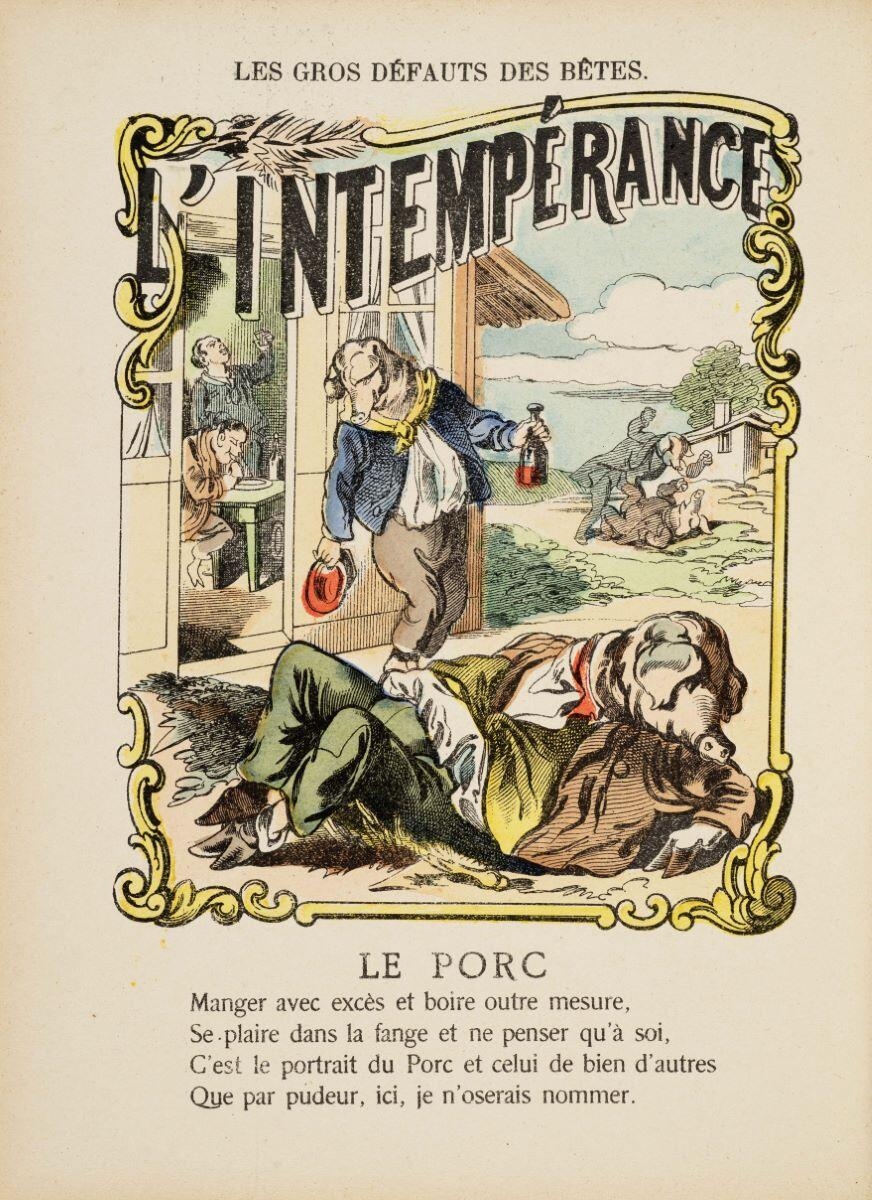 LES GROS / DÉFAUTS / DES / BÊTES / EXPLIQUÉS PAR UNE AUTRE / ET TRADUITS par / GILBERT. (titre inscrit)_2