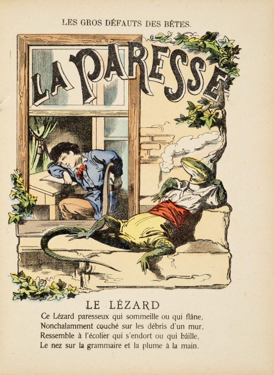 LES GROS / DÉFAUTS / DES / BÊTES / EXPLIQUÉS PAR UNE AUTRE / ET TRADUITS par / GILBERT. (titre inscrit)_6