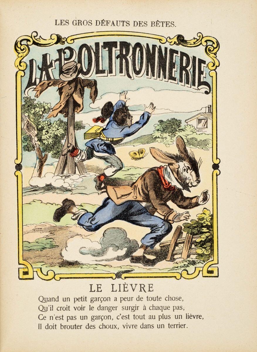 LES GROS / DÉFAUTS / DES / BÊTES / EXPLIQUÉS PAR UNE AUTRE / ET TRADUITS par / GILBERT. (titre inscrit)_9