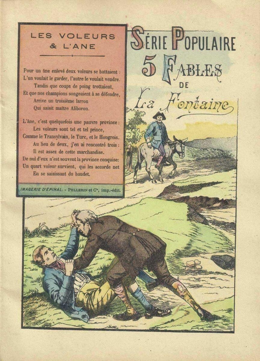5 FABLES / DE / La Fontaine. (titre inscrit)_0