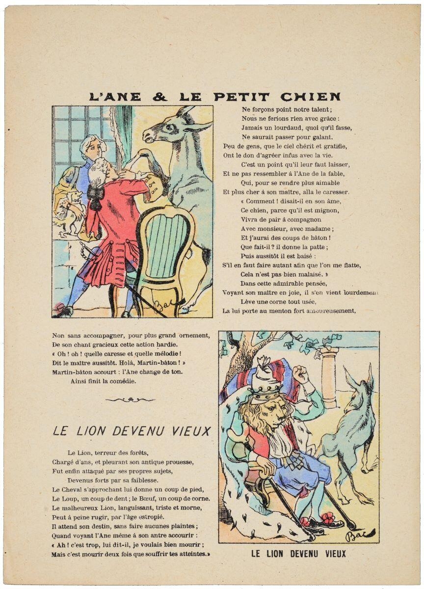 L’ANE & LE PETIT CHIEN / LE LION DEVENU VIEUX  (titre inscrit)_0