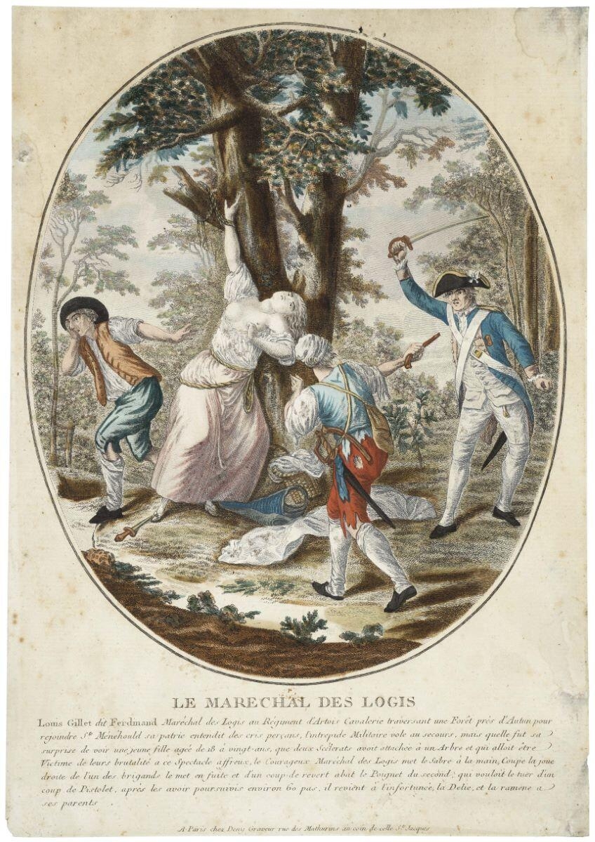 LE MARECHAL DES LOGIS (titre inscrit), Antoine Borel, 1786 édité en