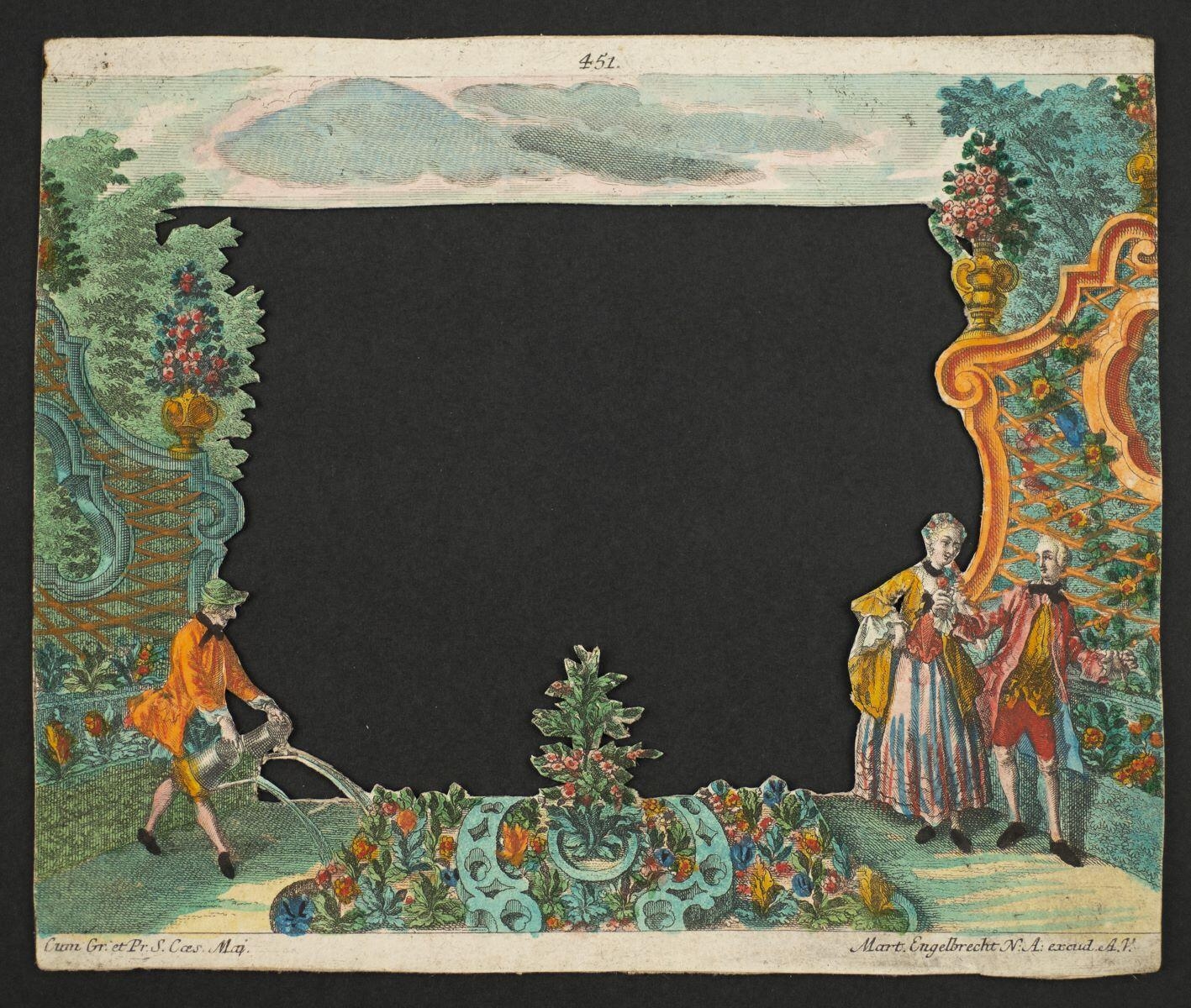 Théâtre optique. Troisième planche du décor du jardin (titre factice)_1