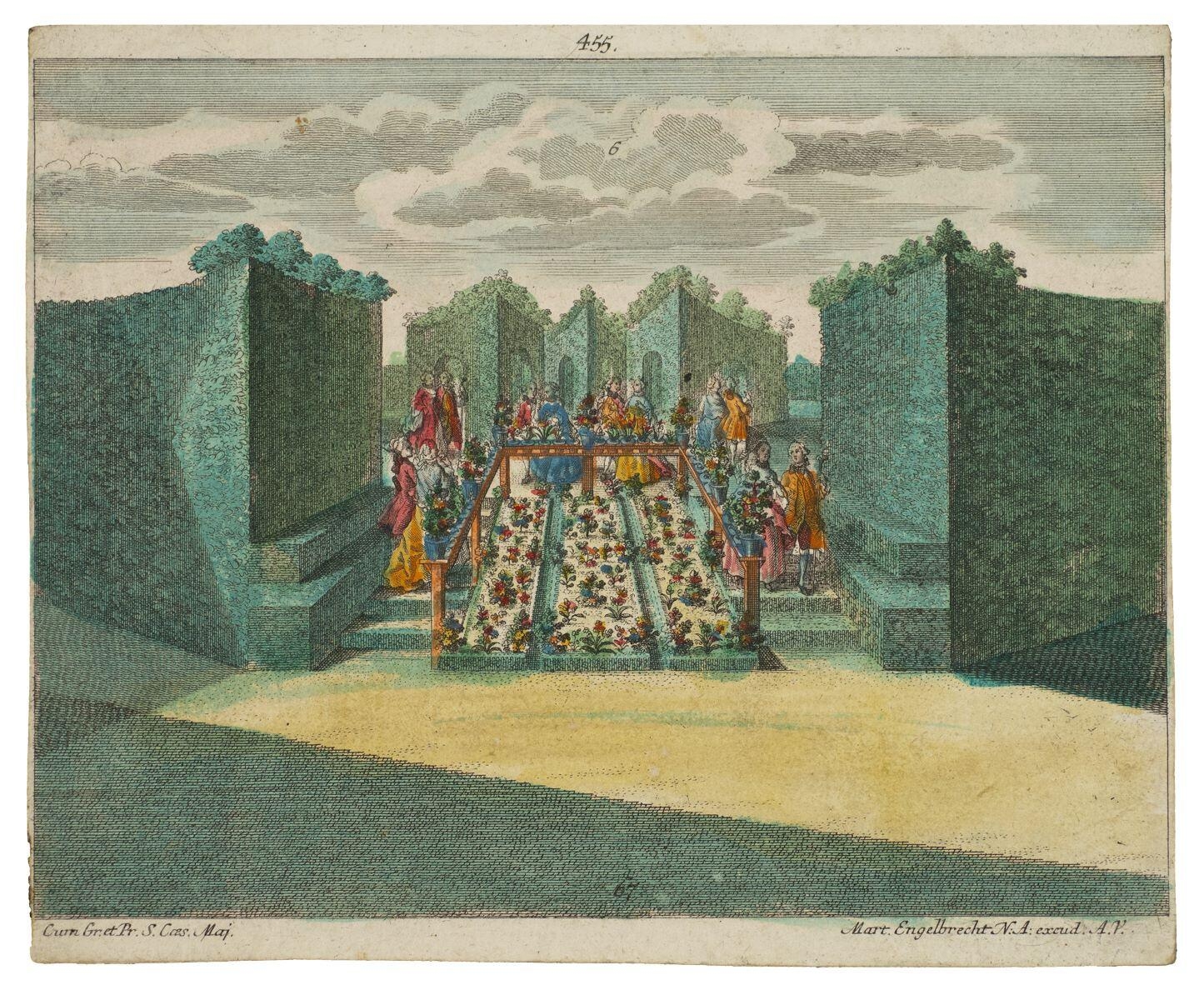 Théâtre optique. Septième et dernière planche du décor du jardin (titre factice)_0