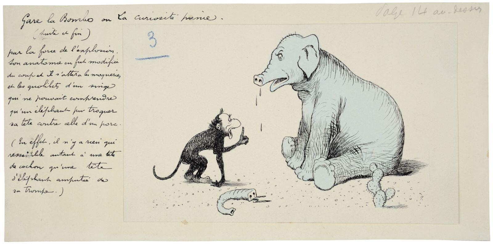 Gare la Bombe ou La curiosité punie. (suite et fin) (titre inscrit), Benjamin Rabier, 1897-1905