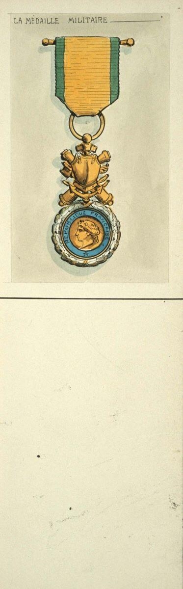 LA MEDAILLE MILITAIRE (titre inscrit), Louis Georges Albert Morinet, 1914 après