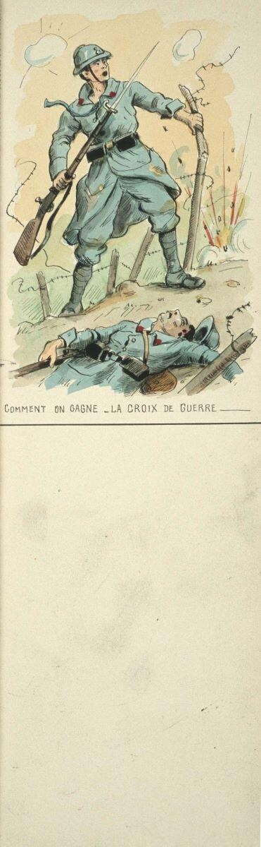 COMMENT ON GAGNE - LA CROIX DE GUERRE (titre inscrit), Louis Georges Albert Morinet, 1914 après
