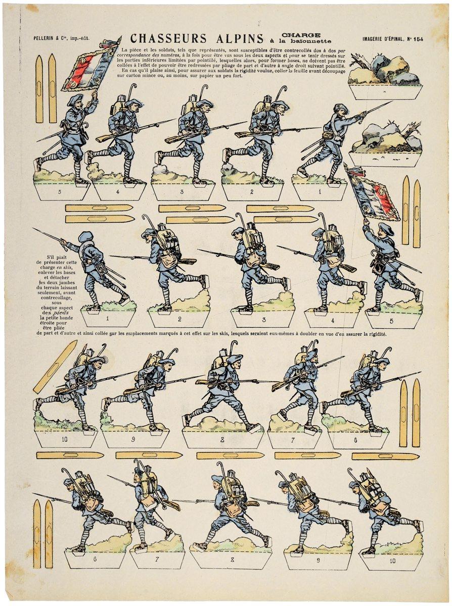 CHASSEURS ALPINS / CHARGE / à la baïonnette (titre inscrit)_0