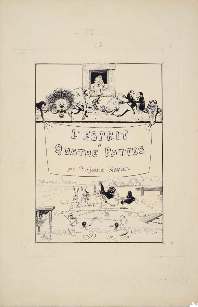 L'ESPRIT / A / QUATRE PATTES / par Benjamin RABIER. (titre inscrit), Benjamin Rabier, 1897-1905