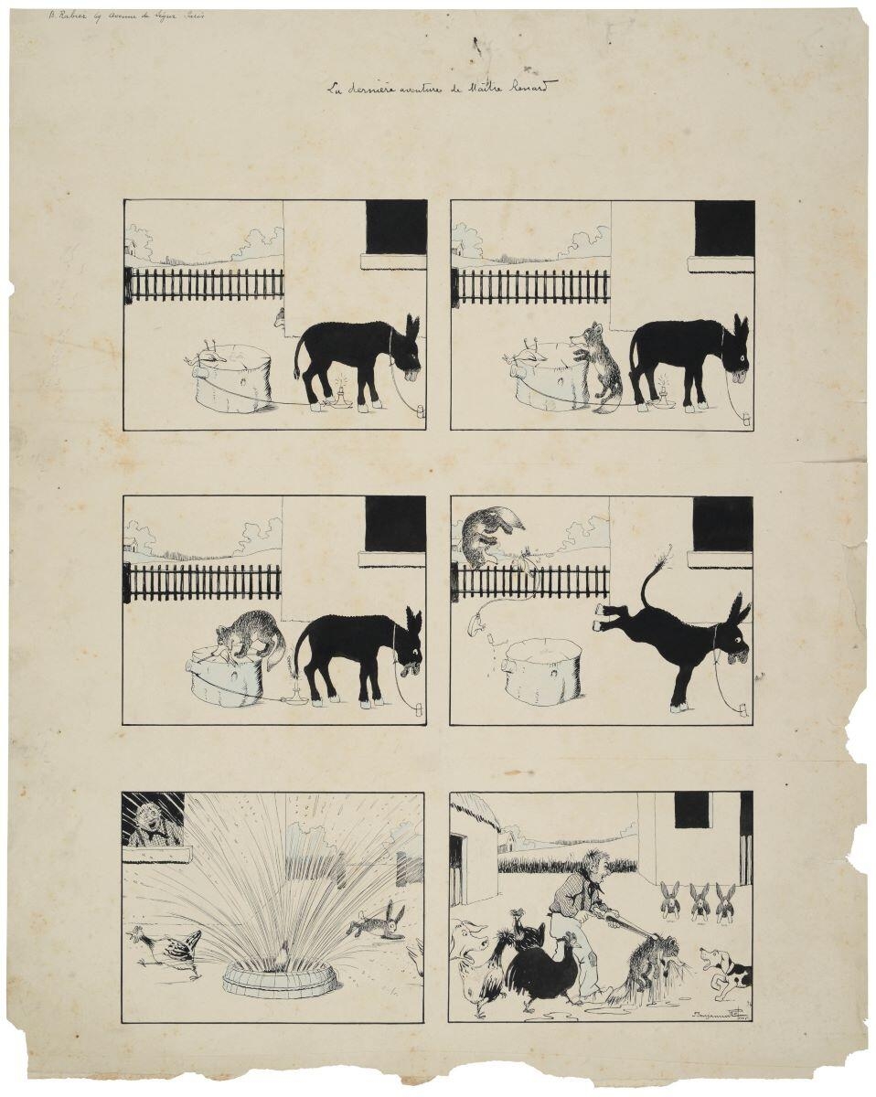 La dernière aventure de Maître Renard (titre inscrit), Benjamin Rabier, 1897 de