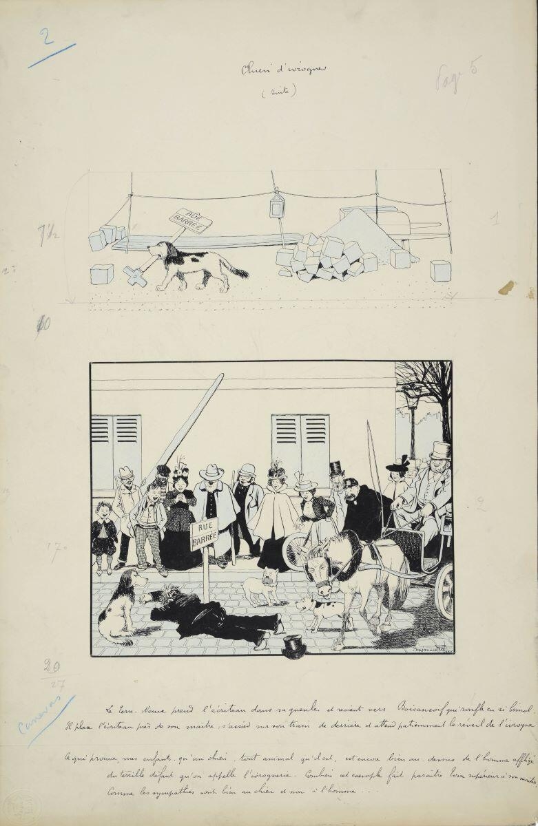 Chien d'ivrogne (suite) (titre inscrit), Benjamin Rabier, 1897-1905