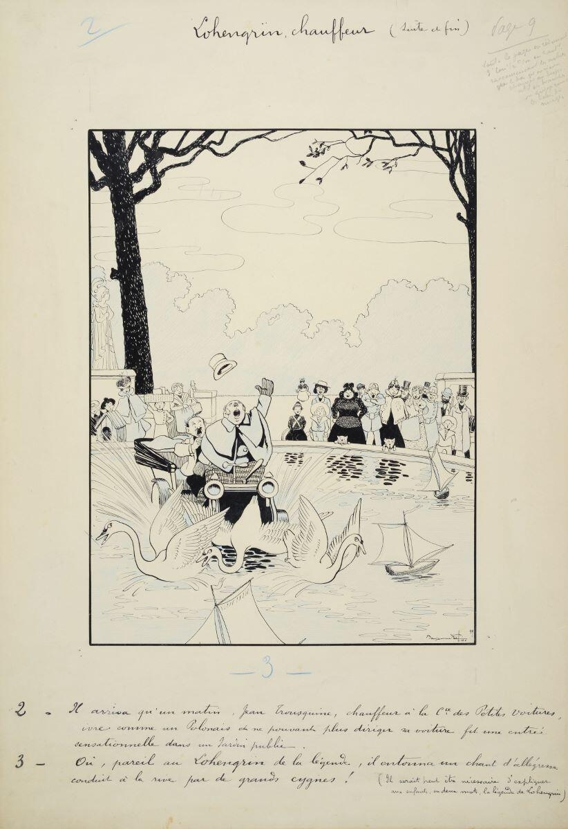 Lohengrin, chauffeur (suite et fin) (titre inscrit), Benjamin Rabier, 1899 de