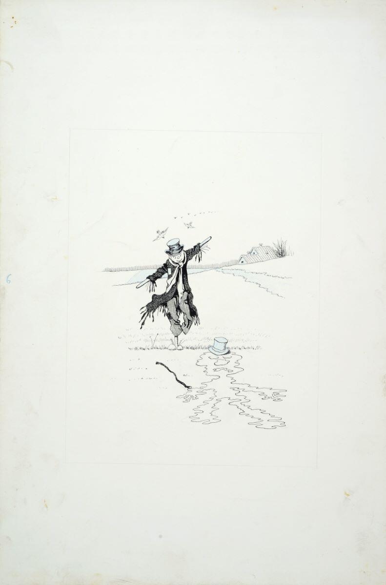 L'Epouvantail et le Bonhomme de neige (titre factice) ; 2 / 3 (titre inscrit), Benjamin Rabier, 1897-1906