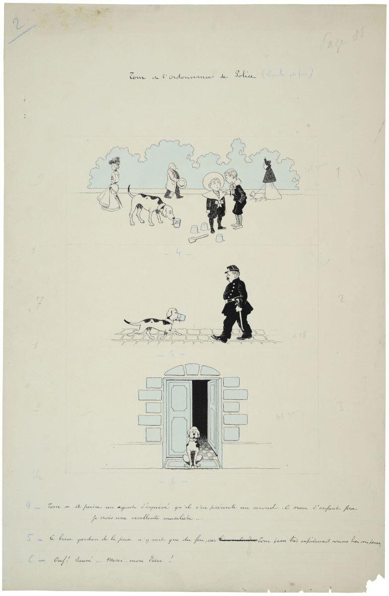 Tom et l'ordonnance de Police (suite et fin) (titre inscrit), Benjamin Rabier, 1897-1905