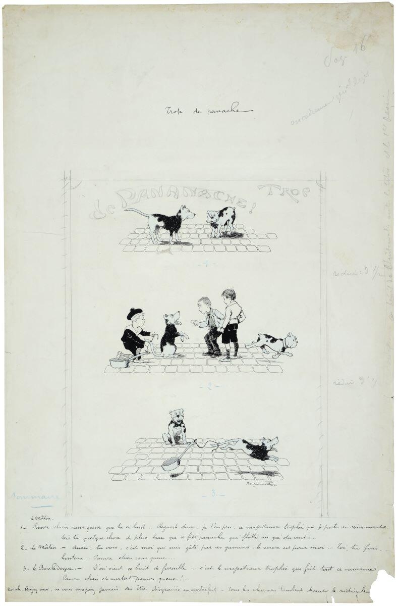 Trop de panache (titre inscrit), Benjamin Rabier, 1897-1906
