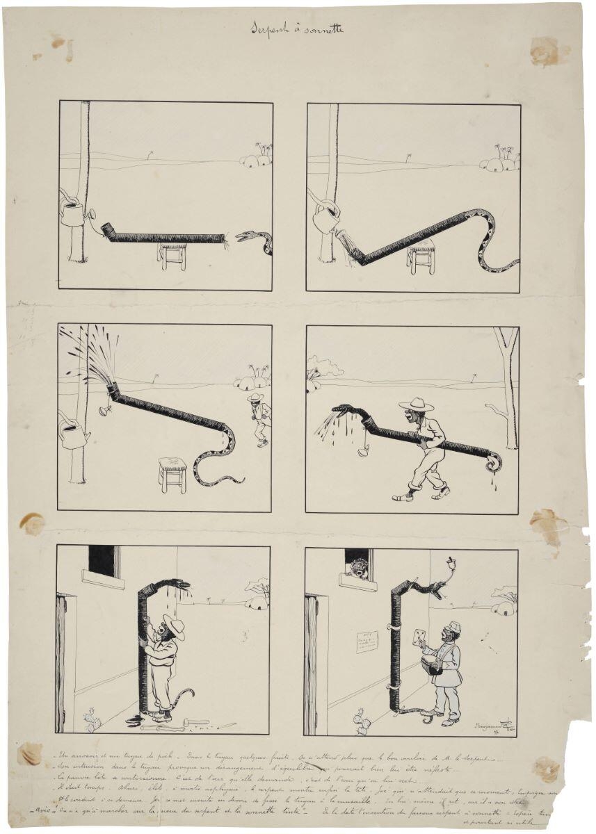 Serpent à sonnette (titre inscrit), Benjamin Rabier, 1897 de