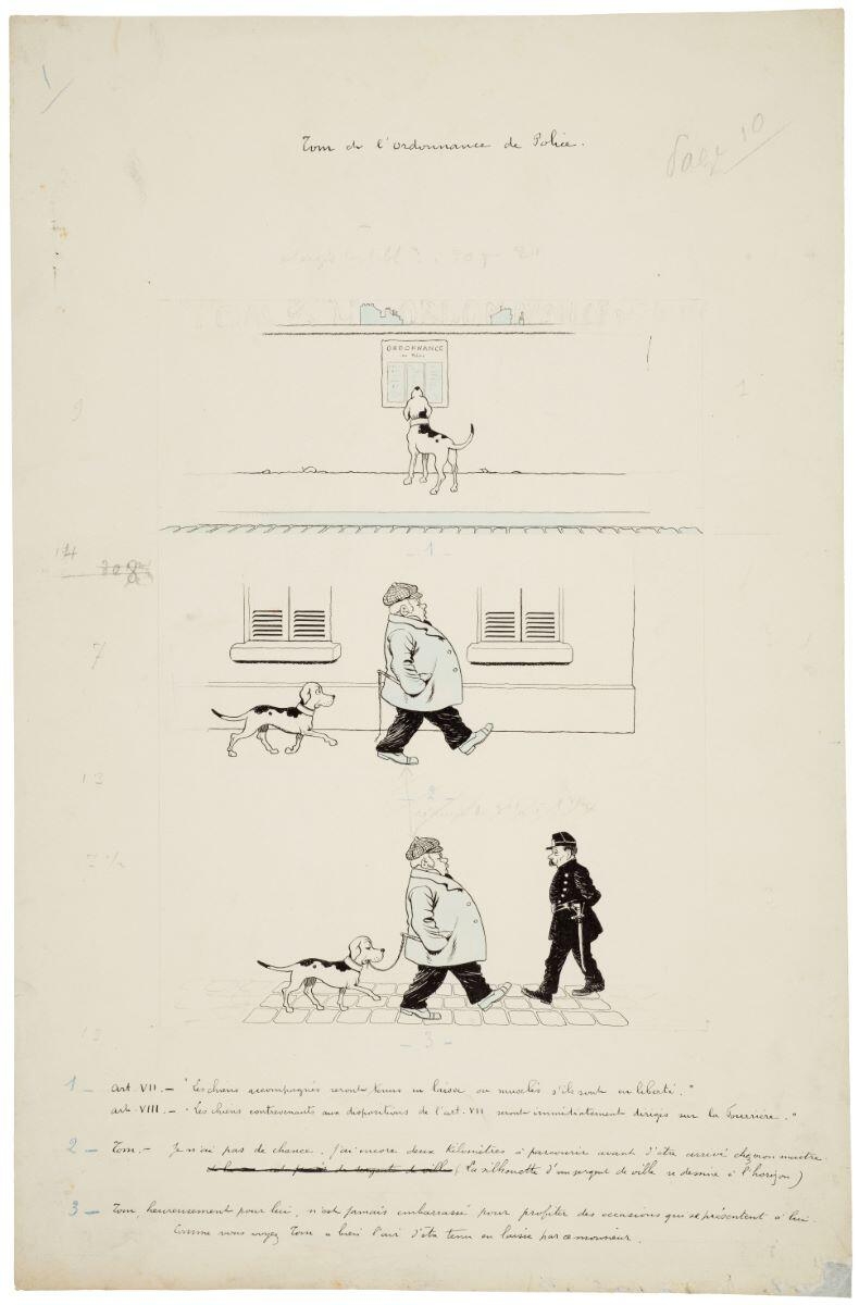 Tom et l'ordonnance de Police (titre inscrit), Benjamin Rabier, 1897-1905