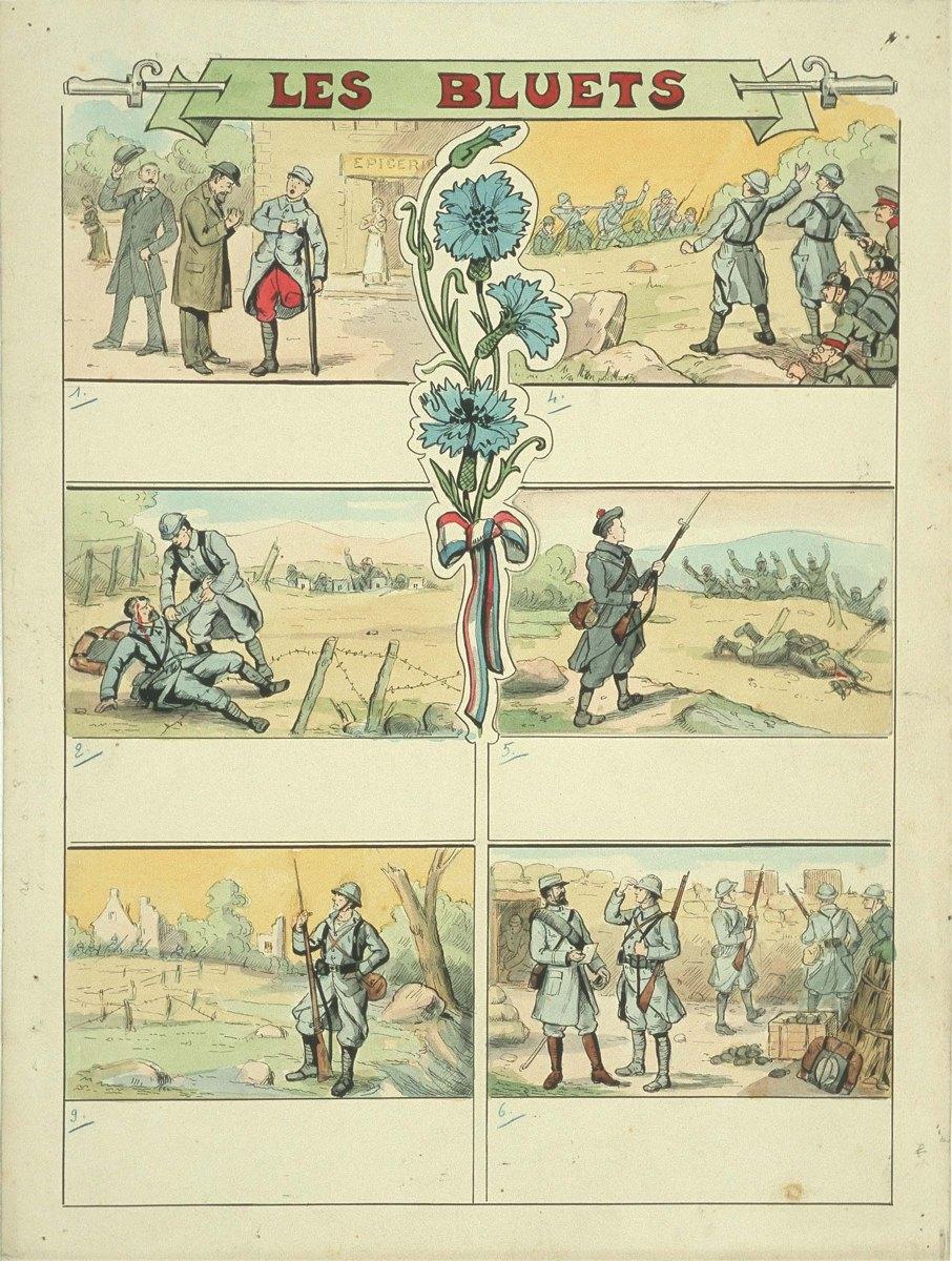 LES BLUETS (titre inscrit), Louis Georges Albert Morinet, 1917 vers