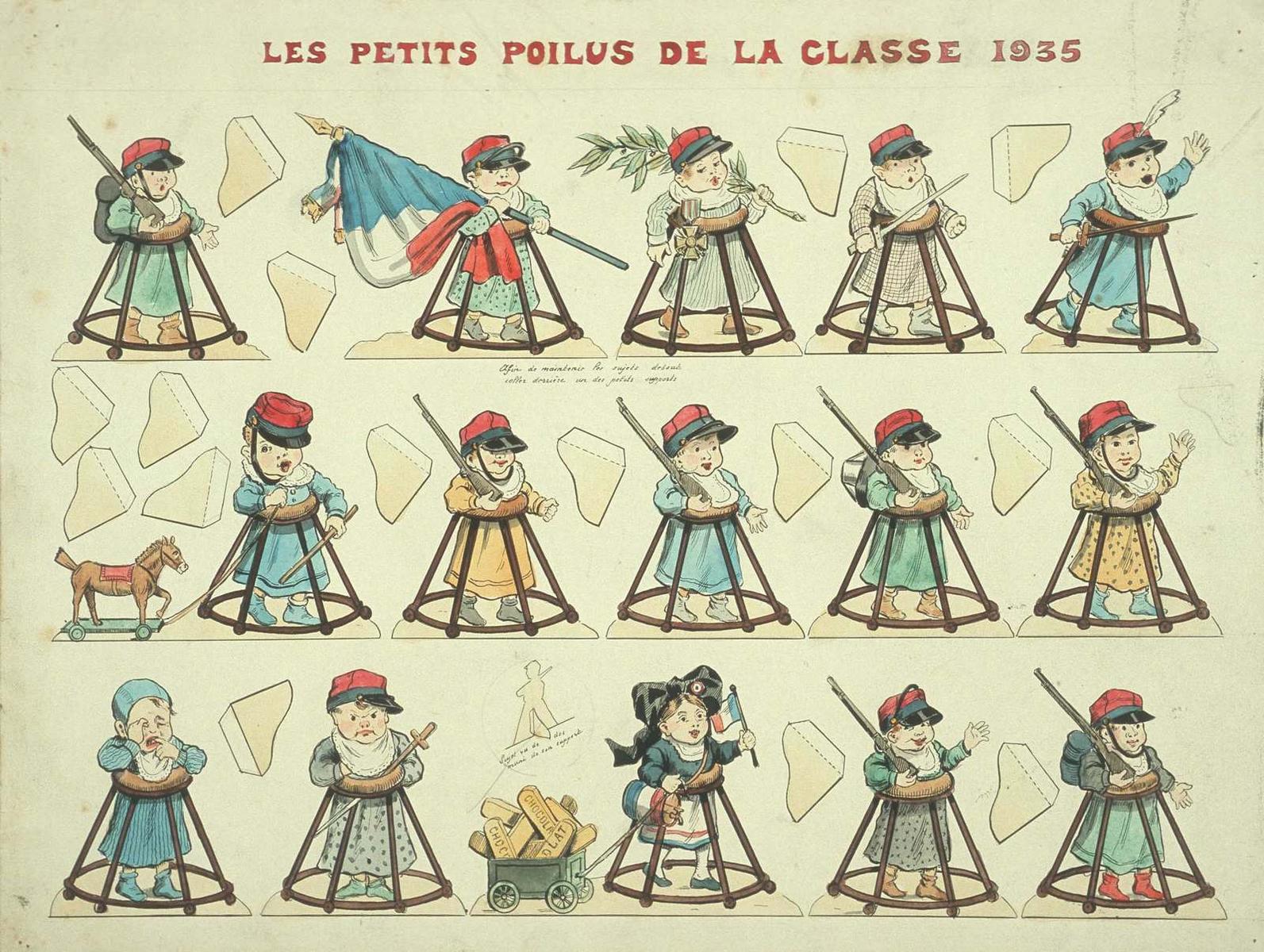 LES PETITS POILUS DE LA CLASSE 1935 (titre inscrit), Louis Georges Albert Morinet, 1915