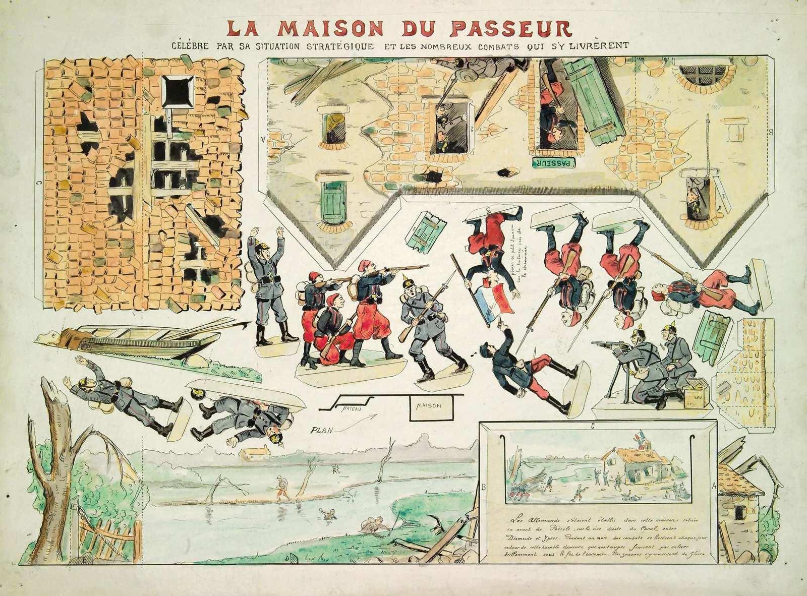 LA MAISON DU PASSEUR (titre inscrit), Louis Georges Albert Morinet, 1915 vers