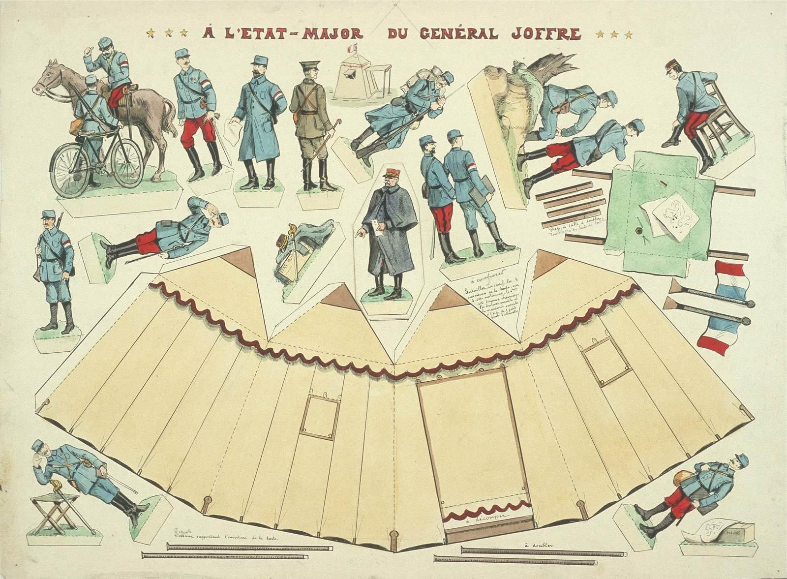 A L'ÉTAT-MAJOR DU GÉNÉRAL JOFFRE (titre inscrit), Louis Georges Albert Morinet, 1915