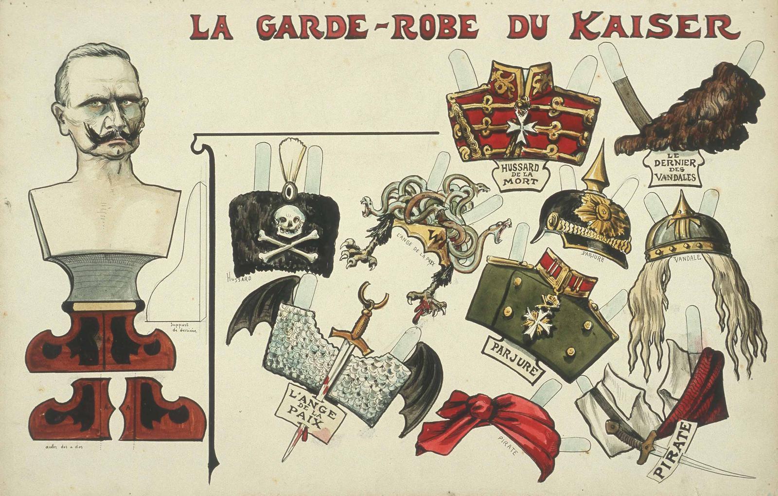 LA GARDE-ROBE DU KAISER (titre inscrit), Louis Georges Albert Morinet, 1915 vers