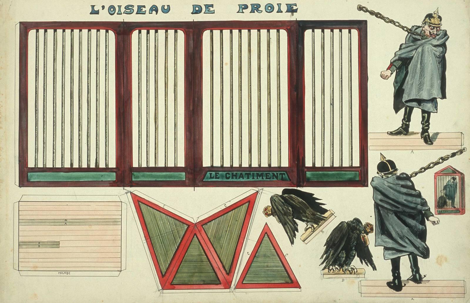 L'OISEAU DE PROIE (titre inscrit), Louis Georges Albert Morinet, 1915 vers
