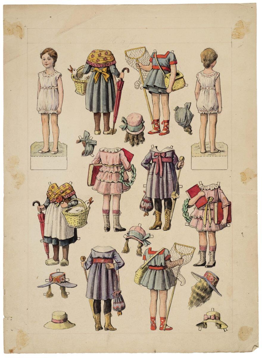 poupée à habiller, déguisement (titre factice), Alfred Chauffour, 1922 achevé en