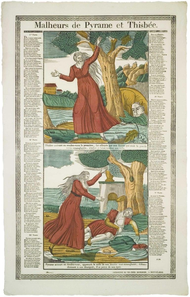 Malheurs de Pyrame et Thisbée. (titre inscrit), Jean-Charles Boulay, 1828