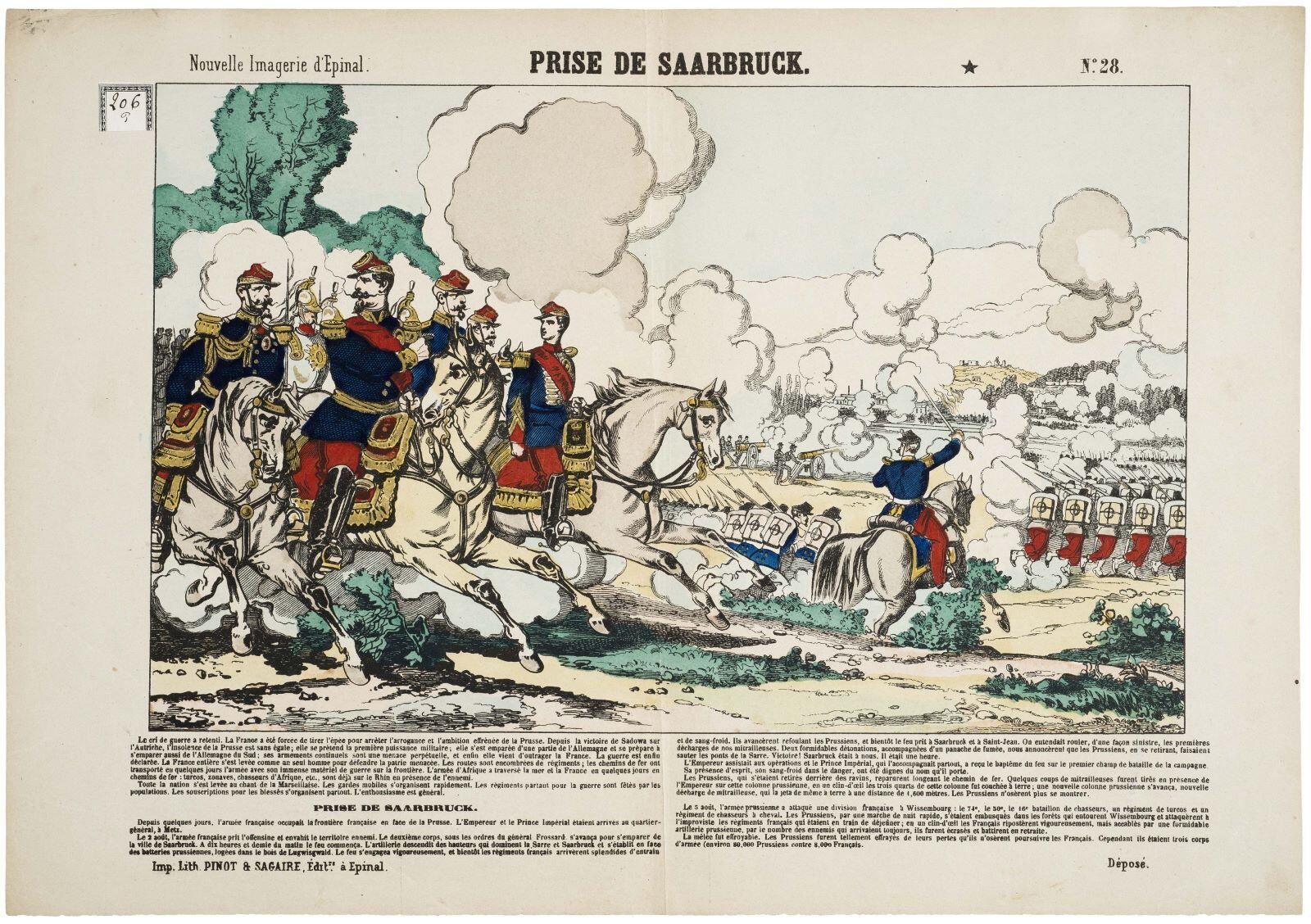 PRISE DE SAARBRUCK. N°. 28. (titre inscrit)_0