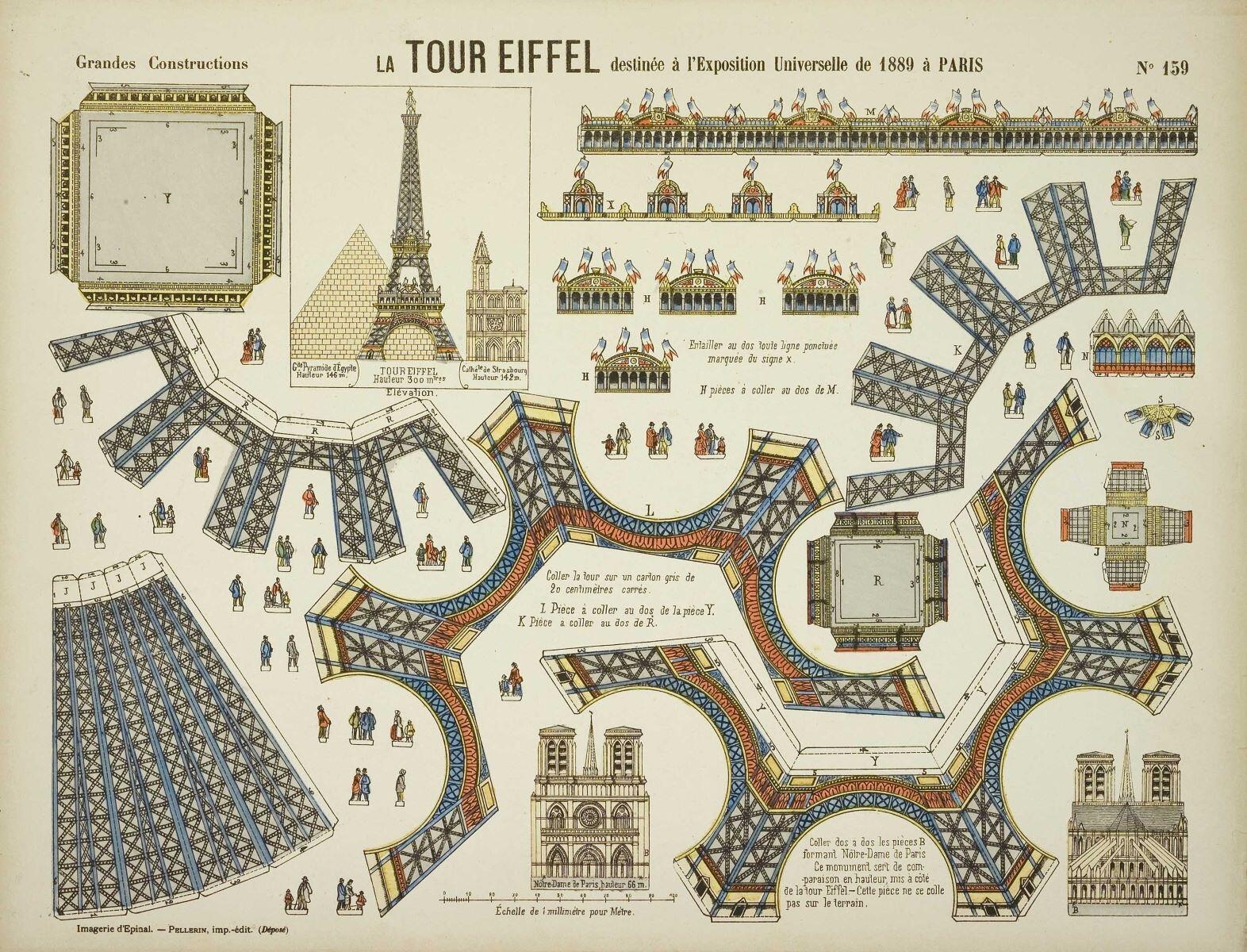 LA TOUR EIFFEL destinée à l'Exposition Universelle de 1889 à PARIS N° 159 (titre inscrit)_0