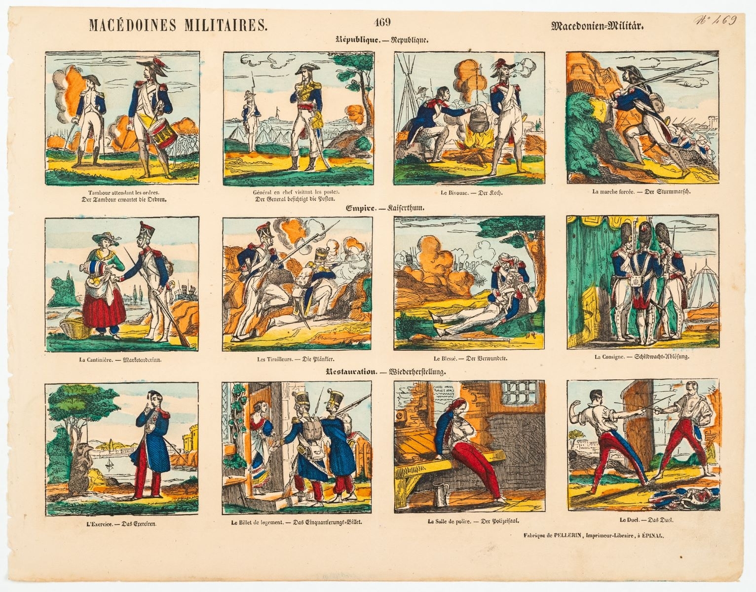 MACÉDOINES MILITAIRES. 469 (titre inscrit, fr. all.)_0