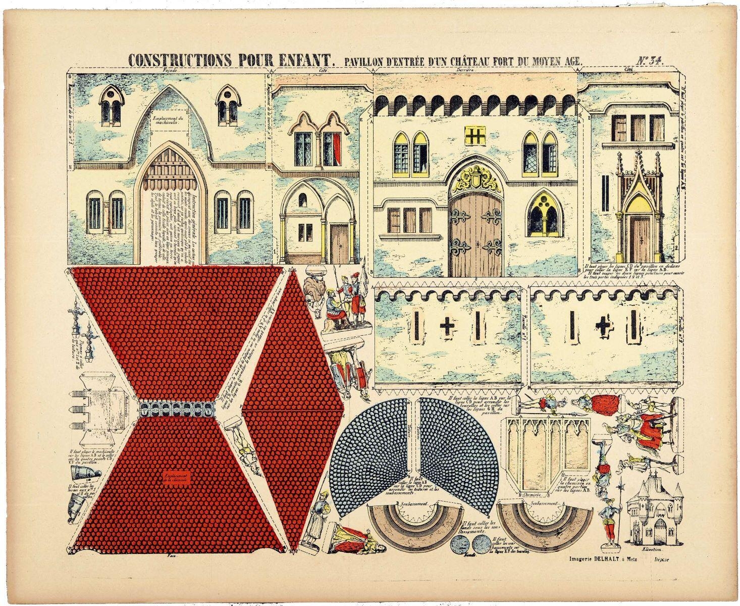 PAVILLON D'ENTRÉE D'UN CHÂTEAU FORT DU MOYEN AGE. N°. 34. (titre inscrit)_0