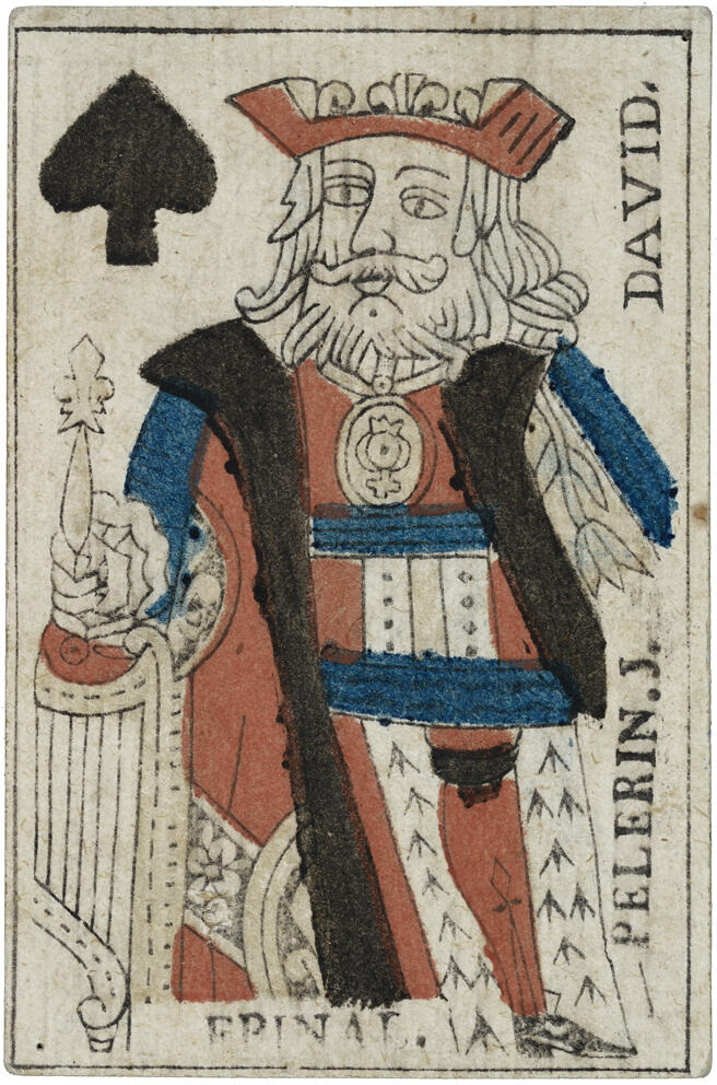 roi de pique au portrait de Paris (titre factice), Pellerin, 1775-1790