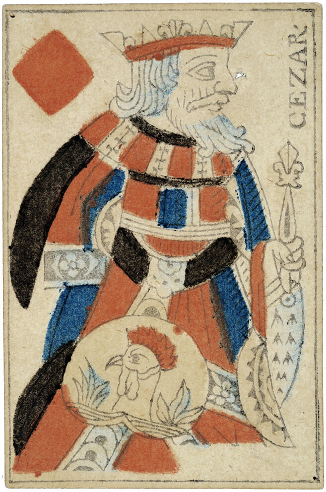 roi de carreau au portrait de Paris (titre factice), Pellerin, 1775-1790