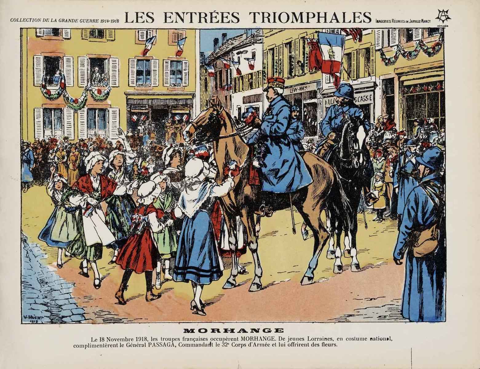 LES ENTRÉES TRIOMPHALES / MORHANGE (titre inscrit), Victor Huen, 1919