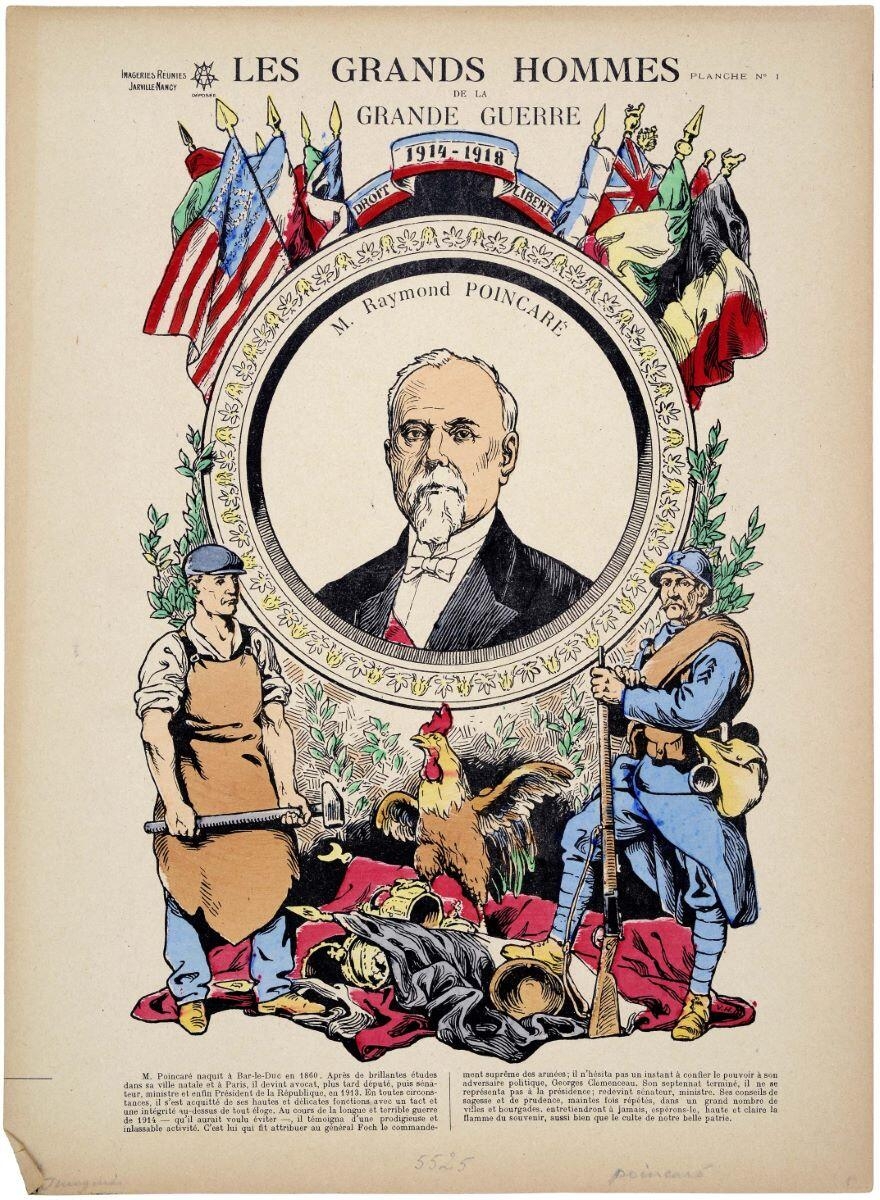 LES GRANDS HOMMES / DE LA / GRANDE GUERRE / M. Raymond POINCARÉ (titre inscrit), Victor Huen, 1925 vers