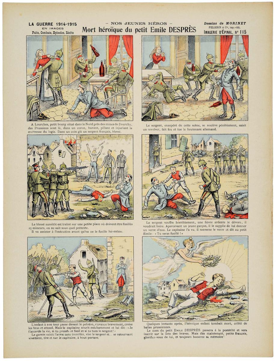 - NOS JEUNES HÉROS - / Mort héroïque du petit Emile DESPRÈS (titre inscrit)_0