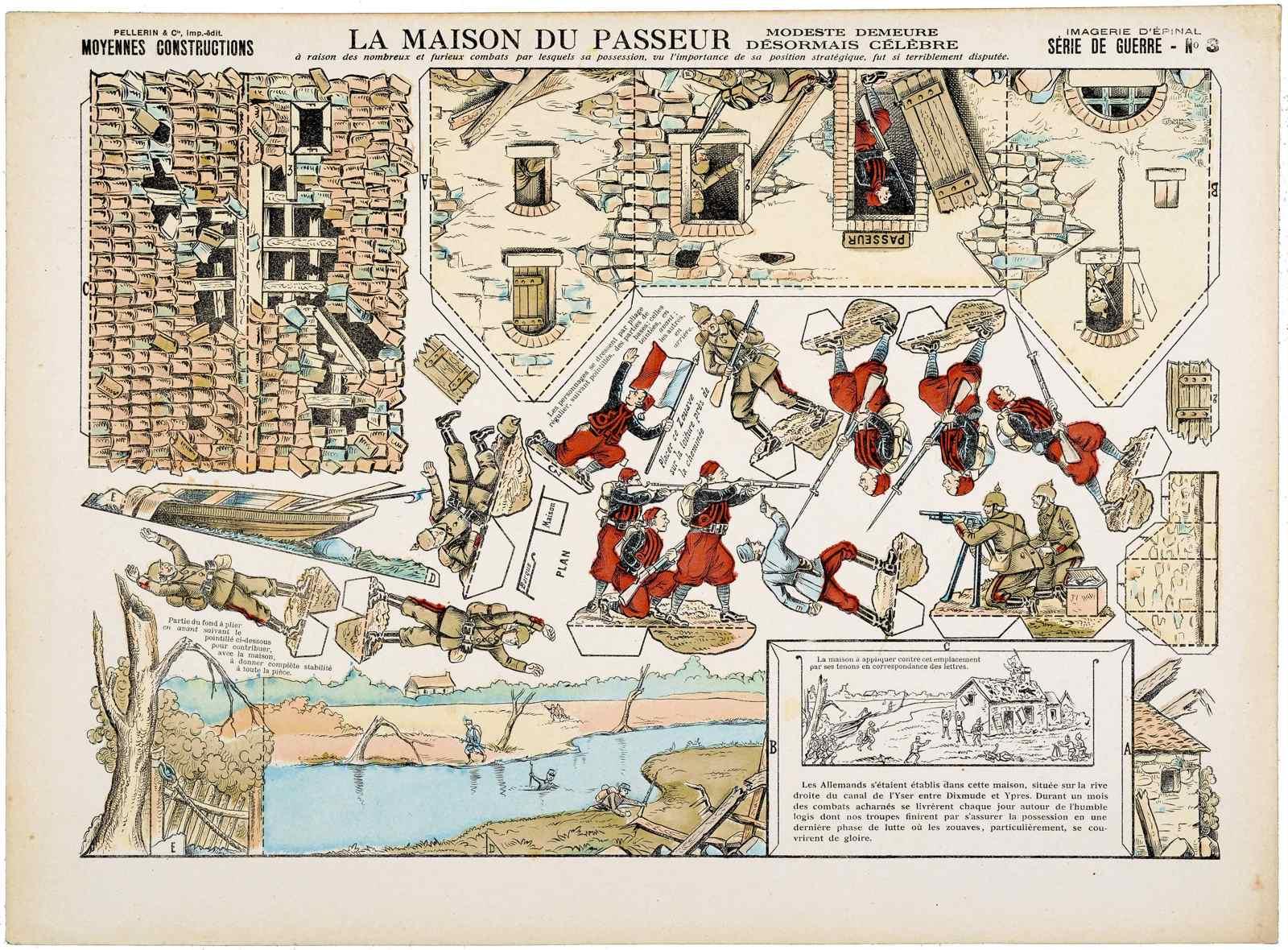 LA MAISON DU PASSEUR / MODESTE DEMEURE / DÉSORMAIS CÉLÈBRE (titre inscrit), Louis Georges Albert Morinet, 1915