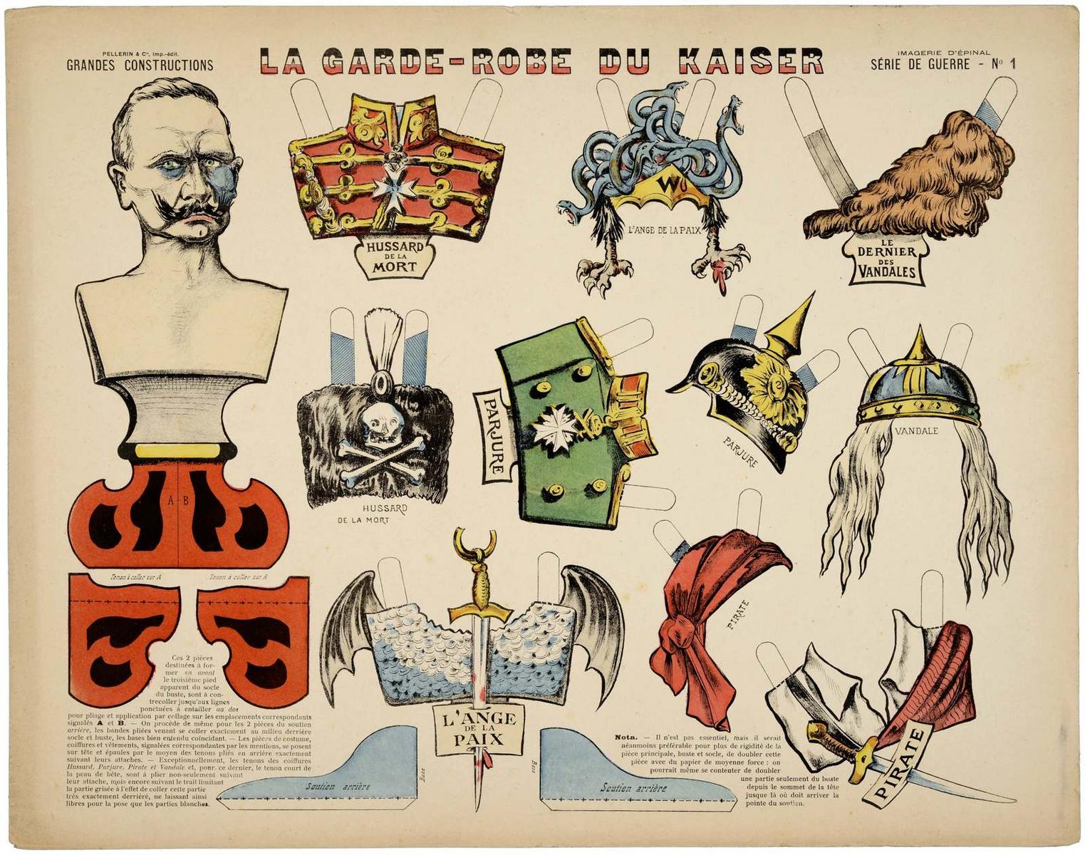 LA GARDE-ROBE DU KAISER (titre inscrit), Louis Georges Albert Morinet, 1915